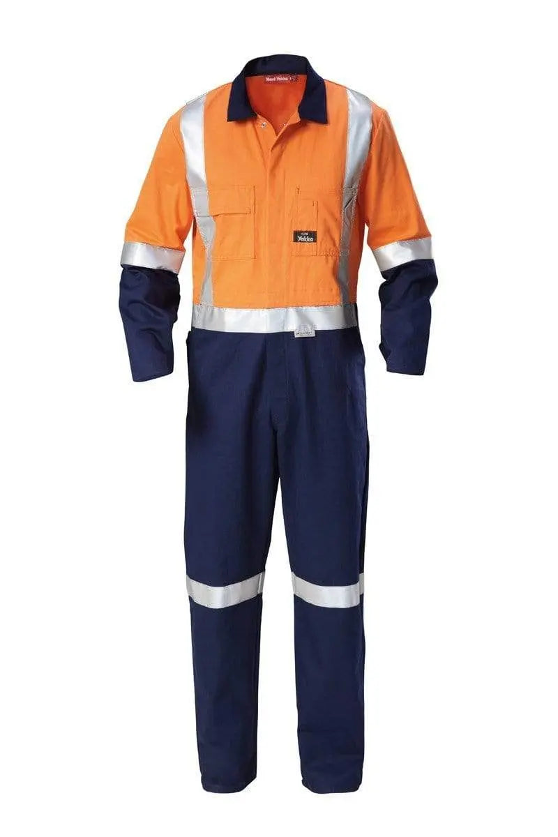 Hard Yakka 2 Tone Reflective Taped Coverall Y00262 Metro Workwear.